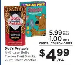 Pick'n Save DOT'S PRETZELS offer