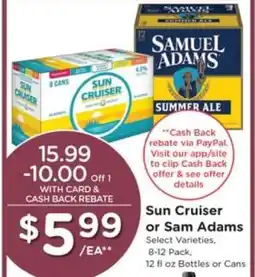Pick'n Save Sun Cruiser or Sam Adams offer
