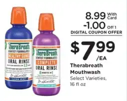 Pick'n Save TheraBreath Mouthwash offer
