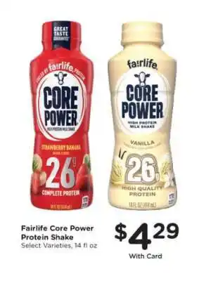 Pick'n Save Fairlife Core Power Protein Shake offer