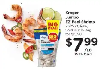 Pick'n Save Kroger Jumbo EZ Peel Shrimp offer