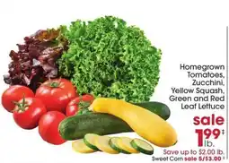 Giant Eagle Homegrown Vegetables offer
