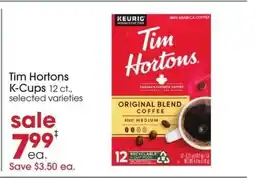 Giant Eagle Tim Hortons K-Cups offer