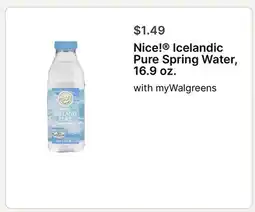 Walgreens Nice! Icelandic Pure Spring Water offer