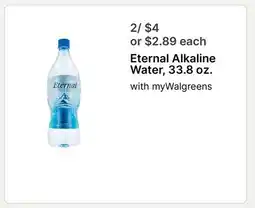 Walgreens Eternal Alkaline Water offer