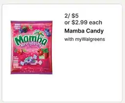 Walgreens Mamba Candy offer