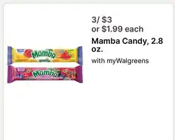 Walgreens Mamba Candy offer