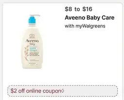 Walgreens Aveeno Baby Care offer