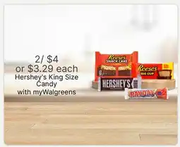 Walgreens Hershey's King Size Candy offer