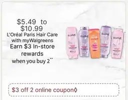 Walgreens L'Oréal Paris Hair Care offer