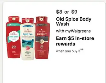 Walgreens Old Spice Body Wash offer
