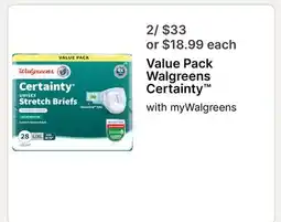 Walgreens Value Pack Walgreens Certainty offer