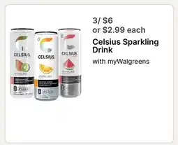 Walgreens Celsius Sparkling Drink offer