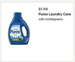 Walgreens Purex Laundry Care offer