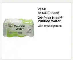 Walgreens 24-Pack Nice! Purified Water offer