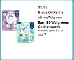 Walgreens Glade Oil Refills offer