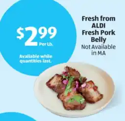 Aldi Fresh from ALDI Fresh Pork Belly offer