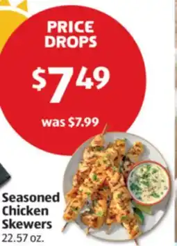 Aldi Seasoned Chicken Skewers offer