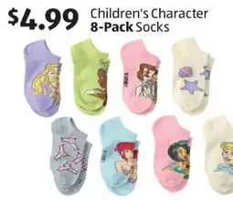Aldi Children's Character 8-Pack Socks offer