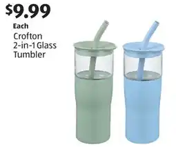 Aldi Crofton 2-in-1 Glass Tumbler offer