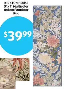 Aldi KIRKTON HOUSE 5' x 7' Multicolor Indoor/Outdoor Rug offer