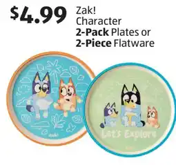 Aldi Zak! Character 2-Pack Plates or 2-Piece Flatware offer