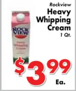 Valley Marketplace Rockview Heavy Whipping Cream offer