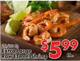 Valley Marketplace Extra Large Raw Ez Peel Shrimp offer