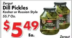 Valley Marketplace Zergut Dill Pickles offer