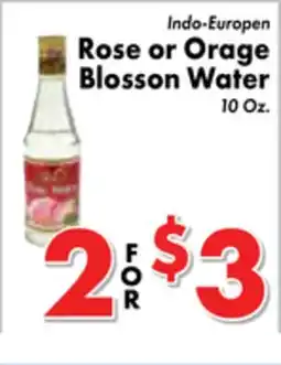 Valley Marketplace Indo-Europen Rose or Orage Blosson Water offer