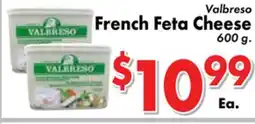 Valley Marketplace Valbreso French Feta Cheese offer