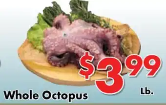 Valley Marketplace Whole Octopus offer