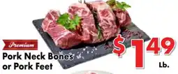 Valley Marketplace Pork Neck Bones or Pork Feet offer