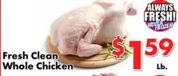 Valley Marketplace Fresh Clean Whole Chicken offer
