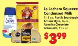 Vallarta Supermarkets La Lechera Squeeze Condensed Milk offer