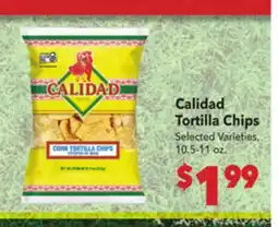 Vallarta Supermarkets Calidad Tortilla Chips offer