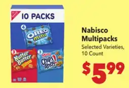 Vallarta Supermarkets Nabisco Multipacks offer