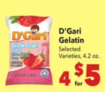 Vallarta Supermarkets D'Gari Gelatin offer