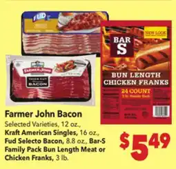 Vallarta Supermarkets Farmer John Bacon offer