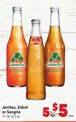Vallarta Supermarkets Jarritos, Sidral or Sangria offer