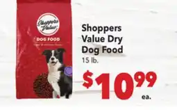 Vallarta Supermarkets Shoppers Value Dry Dog Food offer