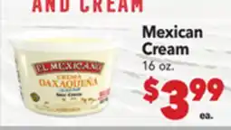 Vallarta Supermarkets Mexican Cream offer