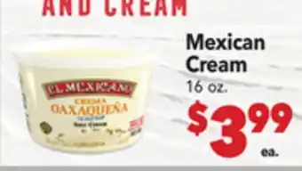 Vallarta Supermarkets Mexican Cream offer