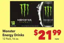 Vallarta Supermarkets Monster Energy Drinks offer