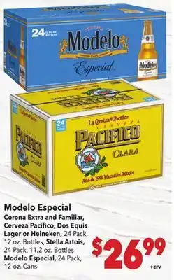 Vallarta Supermarkets Modelo Especial offer