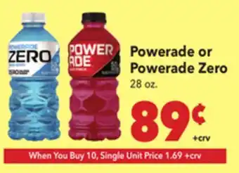 Vallarta Supermarkets Powerade or Powerade Zero offer
