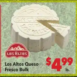 Vallarta Supermarkets Los Altos Queso Fresco Bulk offer