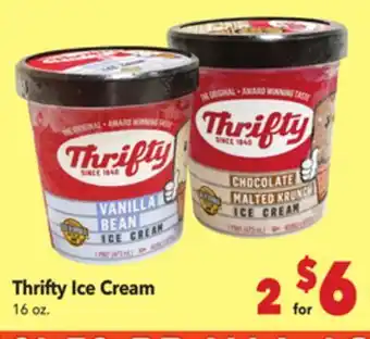 Vallarta Supermarkets Thrifty Ice Cream offer