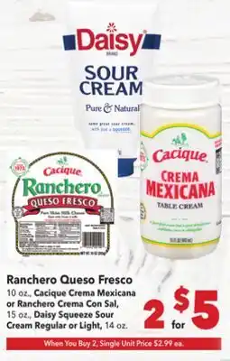 Vallarta Supermarkets Ranchero Queso Fresco offer
