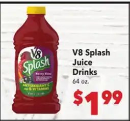 Vallarta Supermarkets V8 Splash Juice Drinks offer